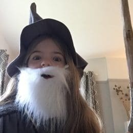 Gandalf with long hair