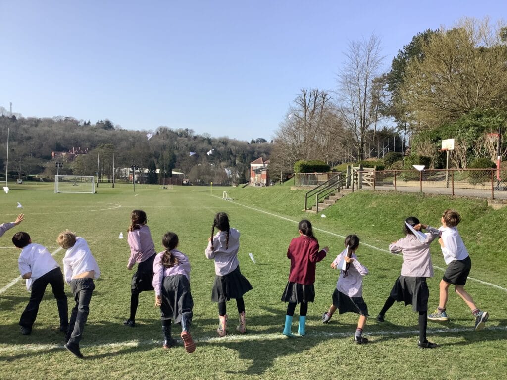 Year 4 Launch Paper Aeroplane On Titch Pitch