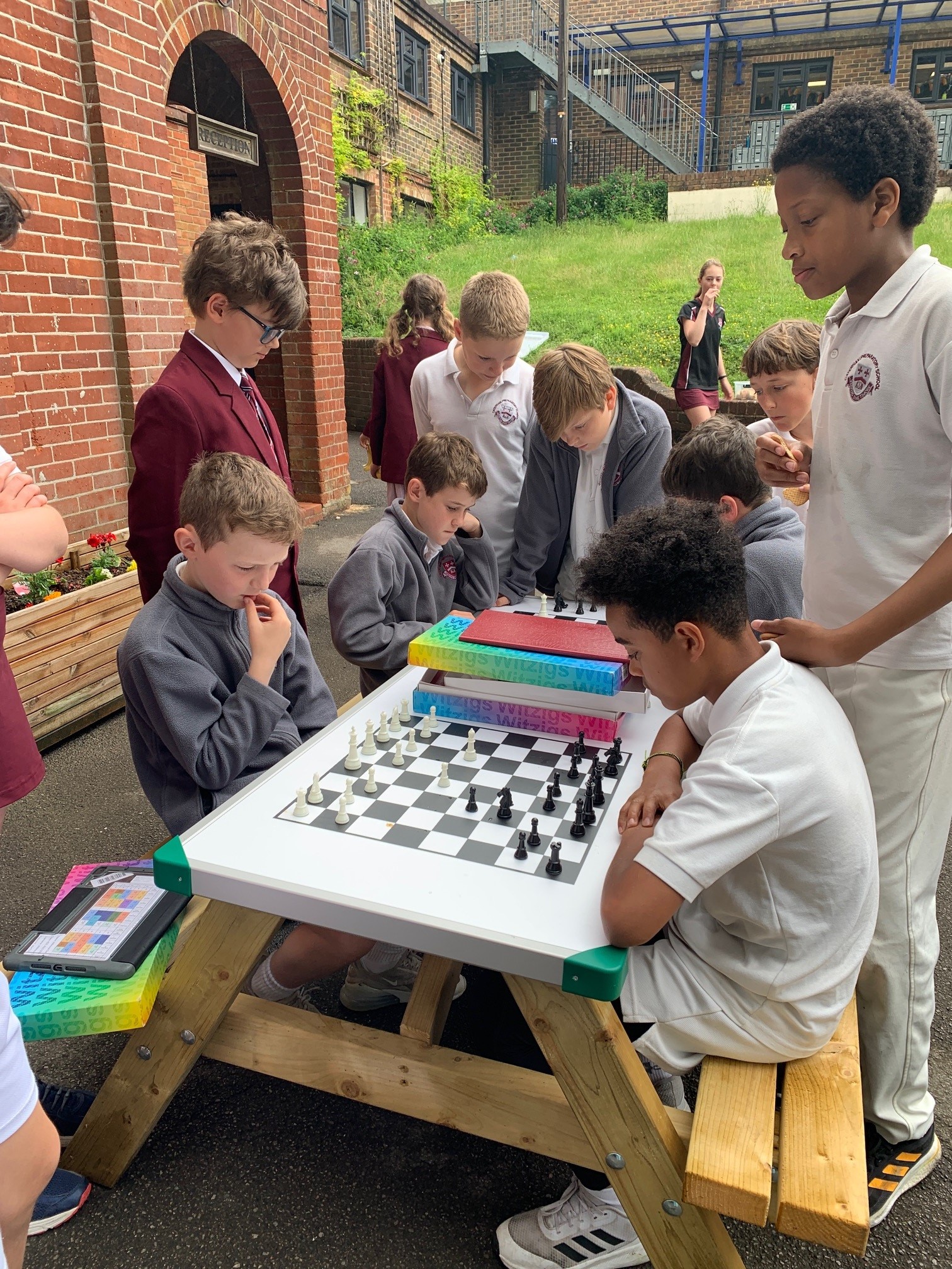 New Outdoor Games Tables from the PA! Caterham Prep