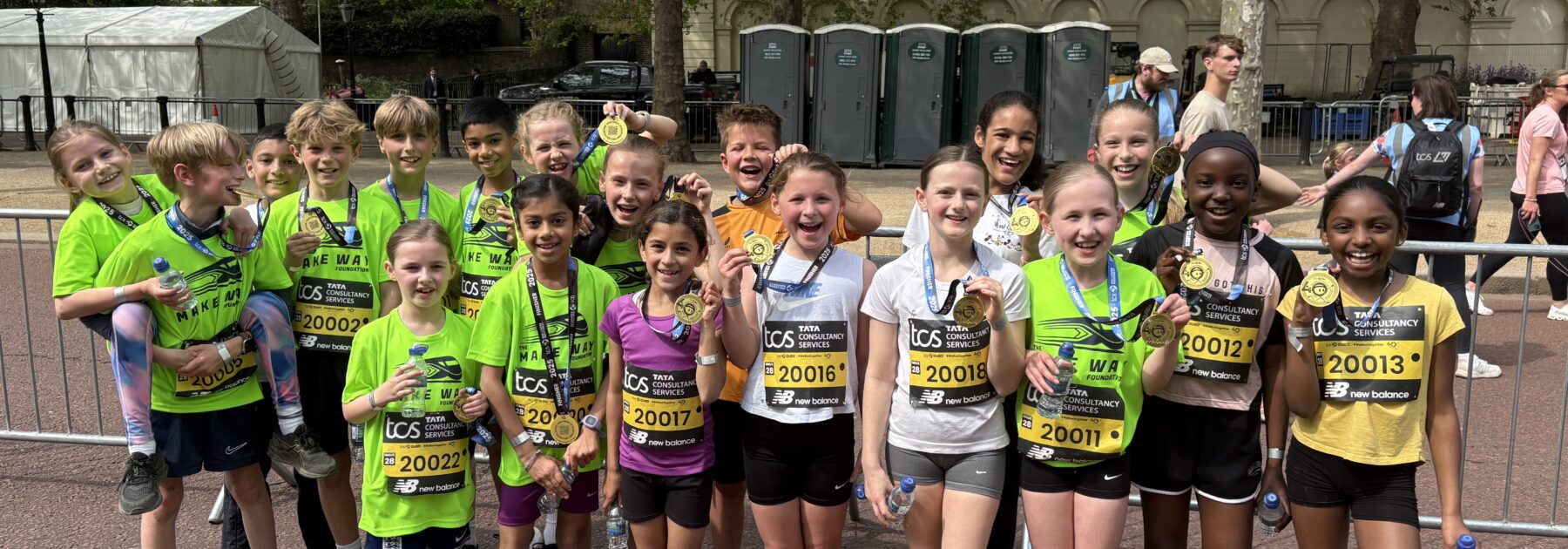 Runners at the London Mini Marathon