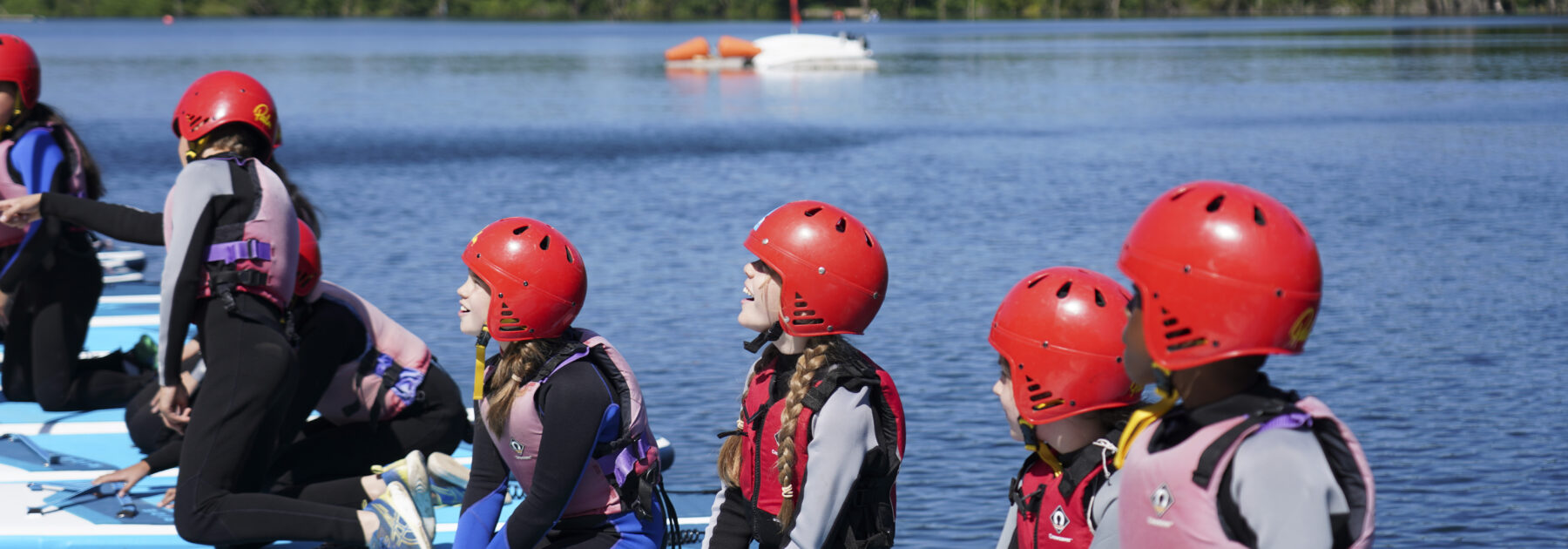Year 6 making waves at Mercers Lake