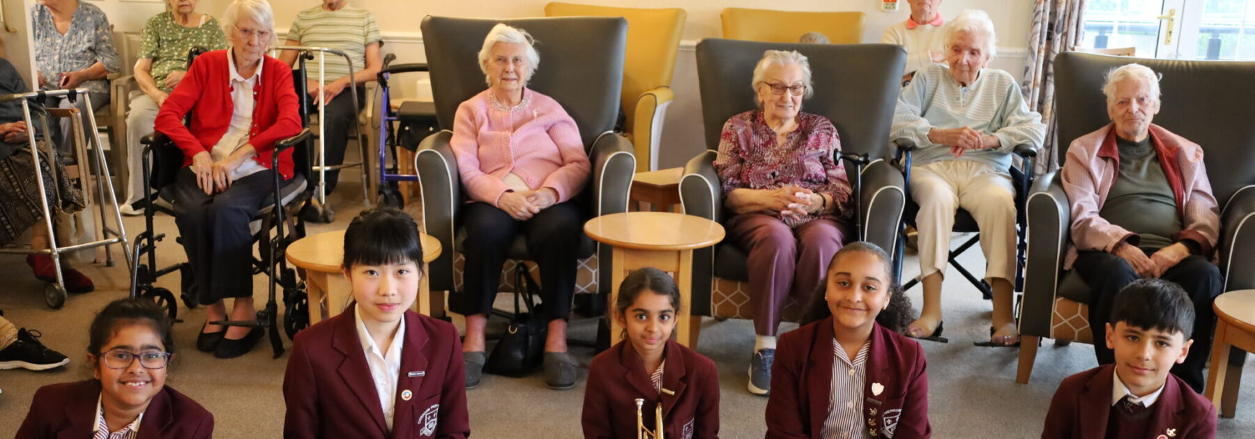Senior Musicians Entertain Local Care Home Residents