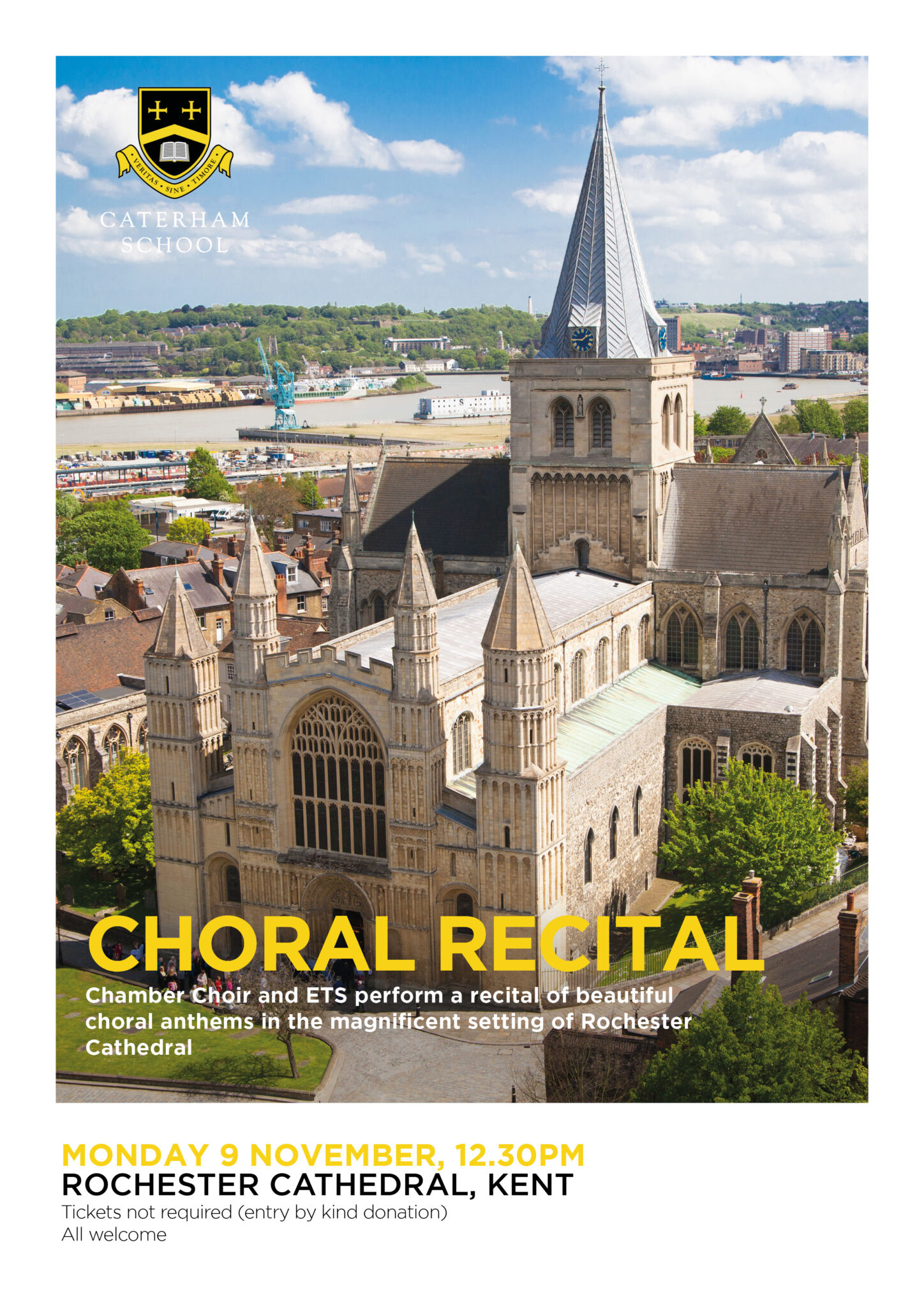 Choral Recital Arundel Cathedral A4 Poster
